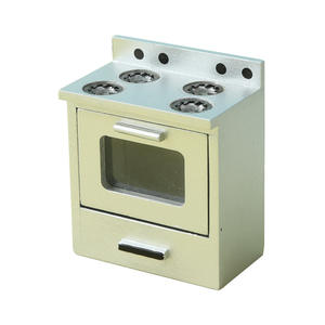 JC Miniature Cuisine en plastique pour maison de poupée, jouet, cuisinière à gaz, modèle de simulation DIY, à des fins décoratives, emballé en sacs, 5-7 ans - Product Image 1