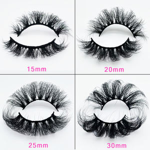 Personnalisé <span class=keywords><strong>Russe</strong></span> Cils 3d 15/20/25mm Faux Cils 3d Vegan Cils Bandes Vendeurs Fluffy Naturel Plein Cils En Gros - Product Image 3