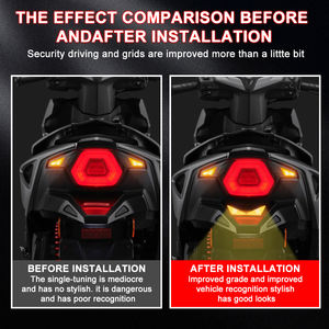 JHS nouveau système d'éclairage de moto universel 12V Led Triangle Devil Eagle Eyes Lights pour voiture Accesorios Para Moto Lights - Product Image 5