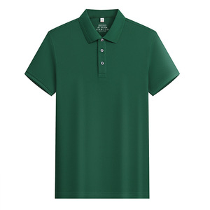 <b>Polo</b> Shirt Short Sleeve Solid Color Polyester Breathable Daily Wear - Product Image 3