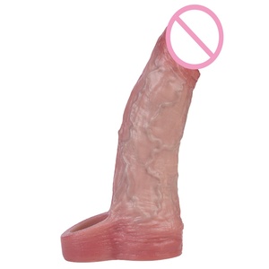 OS-ADLV5071 Male Sex Toys Penis Sleeves 10 <b>Vibration</b> Modes Adult Toys Male <b>Vibrator</b> Realistic Penis Enlarger Thicken for Couples - Product Image 5