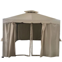 Gazebo anti-moustiques - Structure métallique, abri extérieur et balcon avec protection en filet anti-insectes