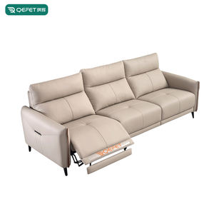 शीर्ष अनाज चमड़े में आधुनिक इलेक्ट्रिक रिक्लेयर लोवेज़ट में आधुनिक इलेक्ट्रिक रिक्लेयर लोवेज़ट 3 सीट सोफे यूरोपीय शैली लिविंग रूम सोफा सेट - Product Image 1