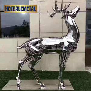 Escultura de metal al aire libre estatua de Arte de jardín moderno, escultura de acero hecha a mano para paisaje pieza central artística contemporánea - Product Image 5