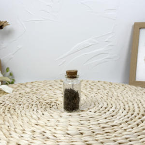 Tube en verre borosilicate avec bouchon en liège 50-120 ml pour sels de bain, épices, emballage cadeau - Product Image 5