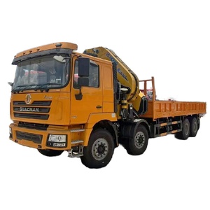 Grue articulée hydraulique montée sur camion Shacman 8X4 à flèche pliante à vendre - Product Image 3