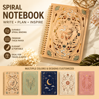 Carnet A5 ligné à couverture rigide avec spirale, motif Tea Time, pour journal intime, planification, cadeau, vente en gros, papeterie en vrac, logo personnalisé