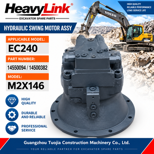 Motor Hidráulico de Giro para Excavadora, Repuesto para Volvo EC240 Modelo M2X146, Número de Pieza 14550094 14500382 - Product Image 4