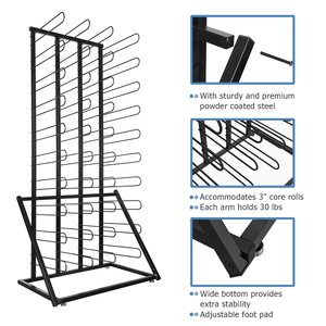 Portaoggetti da pavimento personalizzato in <span class=keywords><strong>rotolo</strong></span> di vinile da 40 rotoli, portarotolo in vinile per stanza artigianale, supporto per Organizer in vinile - Product Image 2