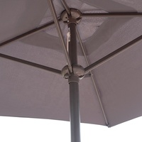 Parasol 2,2 m en gros, mobilier d'extérieur, série jardin, imperméable, ensemble table et chaises, cadre métallique, kit chaise Teslin, noir