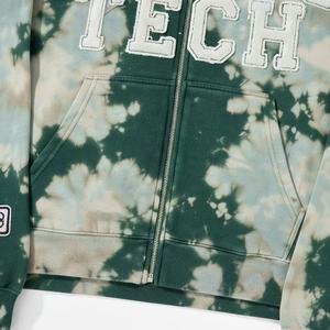 Sweat-shirts pour hommes à fermeture éclair, coupe ample, broderie appliquée, lavage vintage, poids lourd 450 g/m², délavé au soleil, fabrication de haute qualité personnalisée - Product Image 4