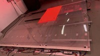 Sokakta Monte Edilebilir Şeffaf LED Ekran Soyulabilir Su Geçirmez Tam Renkli Esnek Film Panel Pencere Gösterimi İçin