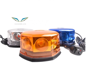Mini feux stroboscopiques à LED, 48W, rond COB, pour toit, alarme de danger d'urgence, 12-24V - Product Image 1