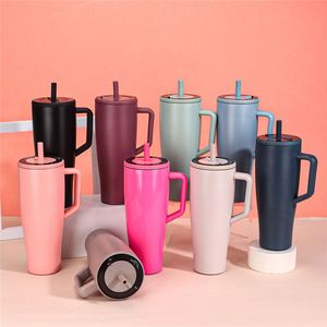 Borraccia Termica da Auto 40OZ con Tappo Magnetico, Antigoccia, in Acciaio Inossidabile, con Punta della Cannuccia in Silicone, Isolamento Caldo/Freddo, Adatta <span class=keywords><strong>a</strong></span> Tutti i Portabicchieri dell'Auto - Product Image 2