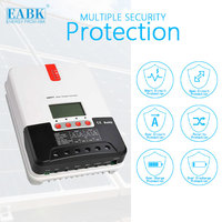 Contrôleur de charge solaire MPPT professionnel 30A/40A 12V/24V automatique, compatible avec les batteries au lithium, avec port de communication RS485