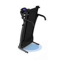 Tapis de course électrique pliable pour la maison, équipement de fitness motorisé avec console LED et capteur de fréquence cardiaque pour la marche et le jogging
