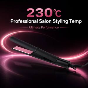 ANBOLIFE Lisseur de cheveux <span class=keywords><strong>pas</strong></span> <span class=keywords><strong>cher</strong></span> PTC à chauffage rapide 1 bouton 210 degrés avec interrupteur rotatif pour femmes Planchas Para Cabello - Product Image 3