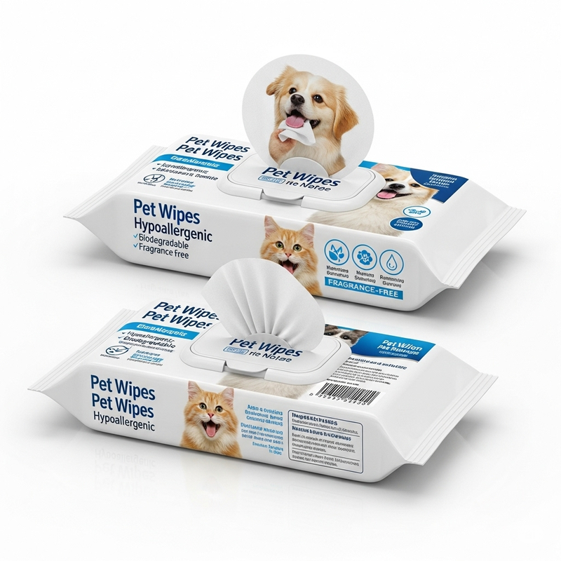 Hypoallergenic Pet Deodorizing Wipes pH Balanced