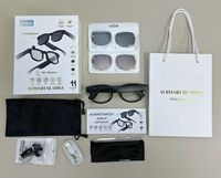 AIMB-G1 500W 800W 1080P IPX-5 Étanche Charge magnétique Contrôle tactile vocal Traduction AI Enregistrement vidéo Lunettes intelligentes