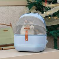 Sac à dos de transport pour animaux de compagnie grande capacité, respirant, type capsule spatiale, pour chats et petits chiens, idéal pour les voyages en extérieur, transport confortable