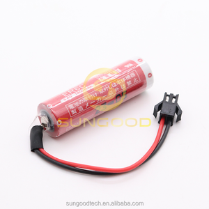<span class=keywords><strong>ER6C</strong></span> 3,6V PLC Lithium-Batterie mit schwarzem Anschluss SM-2P F2-40BL FX1N/FX2N - Product Image 2