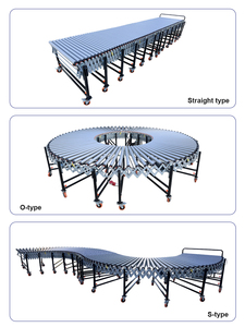 <strong>Automatic</strong> Stainless Steel Electric Movable Conveyor New Warehouse Roller Restaurant Manufacturing Rubber Covered Roller Conveyor - Product Image 6