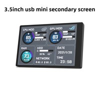 Pantalla Secundaria USB Tipo-C de 3.5 Pulgadas, 320x480 IPS, Vista Completa, Mini PC, Monitor para CPU, GPU, RAM, HDD, AIDA64