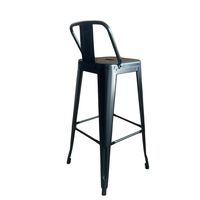 Ensemble de 4 tabourets de bar en métal pas chers, chaises modernes de hauteur de comptoir pour cuisine, café, salon de thé, utilisation intérieure et extérieure