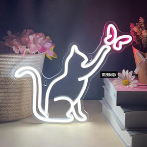 Letreros de luz de neón personalizables <span class=keywords><strong>para</strong></span> parque infantil, divertidas pantallas de luz de guía de animales <span class=keywords><strong>para</strong></span> mejorar el ambiente festivo, estilos de porristas - Product Image 2