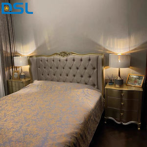 โคมไฟตั้งโต๊ะแบบหรี่แสงได้ รุ่นโมเดิร์น ขั้ว E26 สำหรับบ้าน โรงแรม ห้องนอน ห้องอ่านหนังสือ พร้อมโคมไฟผ้าลายเหล็กศิลป์ ดีไซน์เรียบง่าย ใช้ไฟ AC - Product Image 4