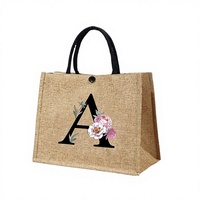 Sac de courses pliable 100 % biodégradable en jute avec sangle réglable, durable, lavable, couleur personnalisable, grande capacité pour les voyages et les marchés