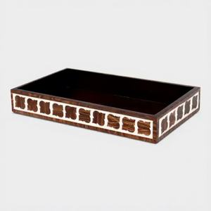 Luxury Resin Inlay Serving <b>Tray</b> Handmade Wooden <b>Tray</b> for Kitchen Dining Tea <b>Snack</b> Beverage Home Decor Gift India Premium Quality - Product Image 1