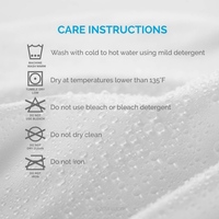 Housse de protection pour oreiller étanche anti-acariens, anti-punaises de lit, taie d'oreiller anti-allergie, 50X70CM