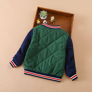 Chaquetas Bomber de Alta Calidad Estilo Occidental para Niños de 3 a 12 Años, Bordadas con Diseño Argyle, Resistentes al Viento y Ecológicas, para Otoño - Product Image 4