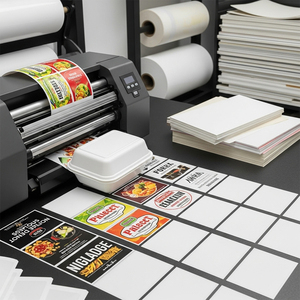 Xjy Tùy Chỉnh In Vinyl Dính Máy In Nhãn In Ấn Sản Phẩm Giấy Sticker Trắng Nhựa Thực Phẩm <span class=keywords><strong>Container</strong></span> Nhãn - Product Image 2