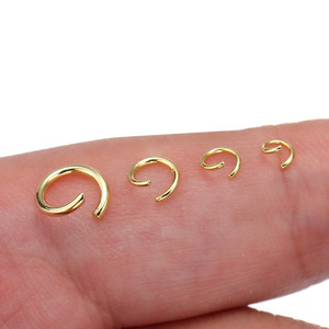 Anillos abiertos de acero inoxidable chapados en oro de formas variadas para la fabricación de pulseras, accesorios de joyería DIY - Product Image 3