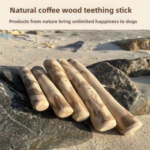 Palo masticable para perros de madera de café Natural importado, respetuoso con el medio ambiente, Limpieza de dientes para perros y juguete antidemolición - Product Image 2