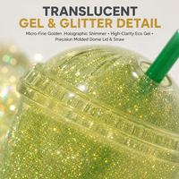 Jouet sensoriel en forme de coupelle de fruit rose, gel scintillant, aspect doux, à presser, cadeau pour enfants et adultes, idéal pour les fêtes, présentoir de comptoir, fournitures