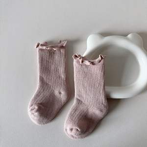 <span class=keywords><strong>Calcetines</strong></span> para Bebés y Niñas, <span class=keywords><strong>Calcetines</strong></span> Gruesos para Bebés, <span class=keywords><strong>Calcetines</strong></span> Holgados con Volantes, de Algodón de Rizo, Cálidos y Cómodos - Product Image 6