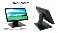 Monitor LCD TFT 10.1 Inci untuk Dinding, Bingkai Putih Hitam, Layar Kasir POS