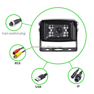 Cámara de Reversa Impermeable IP68 para Vehículos, Camiones y Autobuses, Cámara Trasera de Respaldo con Red <span class=keywords><strong>IPC</strong></span> POE AHD 1080P y Conector RJ45 de 6 Pines - Product Image 2