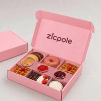 Boîte à biscuits personnalisée en gros KD, emballage mignon pour biscuits à l'encre de soja, boîte d'emballage personnalisée avec logo imprimé, boîte cadeau pour biscuits et sushis