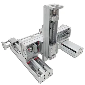 Système de robot à portique XYZ motorisé CNC robuste Actionneur de scène de table coulissante Rail de guidage à mouvement linéaire