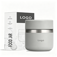 LingHui Contenant alimentaire isotherme en acier inoxydable, anti-fuite et chauffable, avec couvercle, sans BPA, pour adultes, enfants et bébés