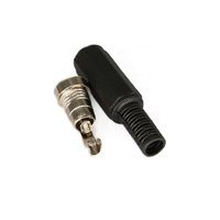 Connecteurs d'alimentation cc de bonne qualité 2.5mm X 5.5mm prises femelles cc en ligne JA5525 Type d'assemblage prises cc connecteurs jack baril