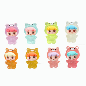 Colgante de resina Lanshuo Q Baby Doll que brilla en la oscuridad, amuleto de dibujos animados para niños, regalo, accesorio de joyería DIY - Product Image 5