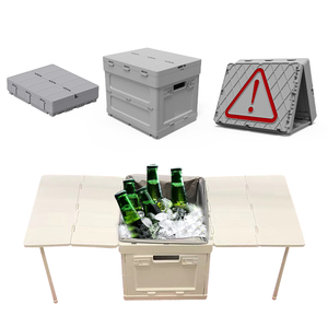 Boîte de rangement extérieure multifonctionnelle de luxe, boîte pliable de <span class=keywords><strong>camping</strong></span> en PP de haute qualité, table pliante amovible, ventilation, durable - Product Image 3
