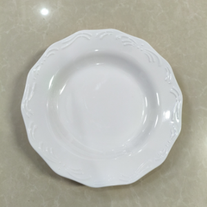 Assiettes en mélamine 100% pour restaurant, assiettes en <span class=keywords><strong>plastique</strong></span> blanches, assiettes plates rondes, 11 pouces, grande <span class=keywords><strong>assiette</strong></span> blanche solide - Product Image 4
