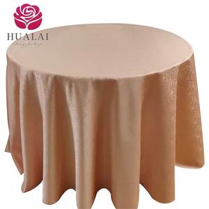 B062-120 pollici rotondi crush fantasia in poliestere jacquard tessuto floreale tovaglia protezione decorazione per festa di nozze - Product Image 1