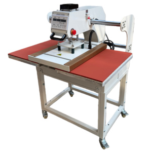 Hoge kwaliteit 40x60 elektrische warmtepersmachine voor T-shirts kleding bedrukking semi-automatische vlakbedprinter handmatige uitvoering - Product Image 3